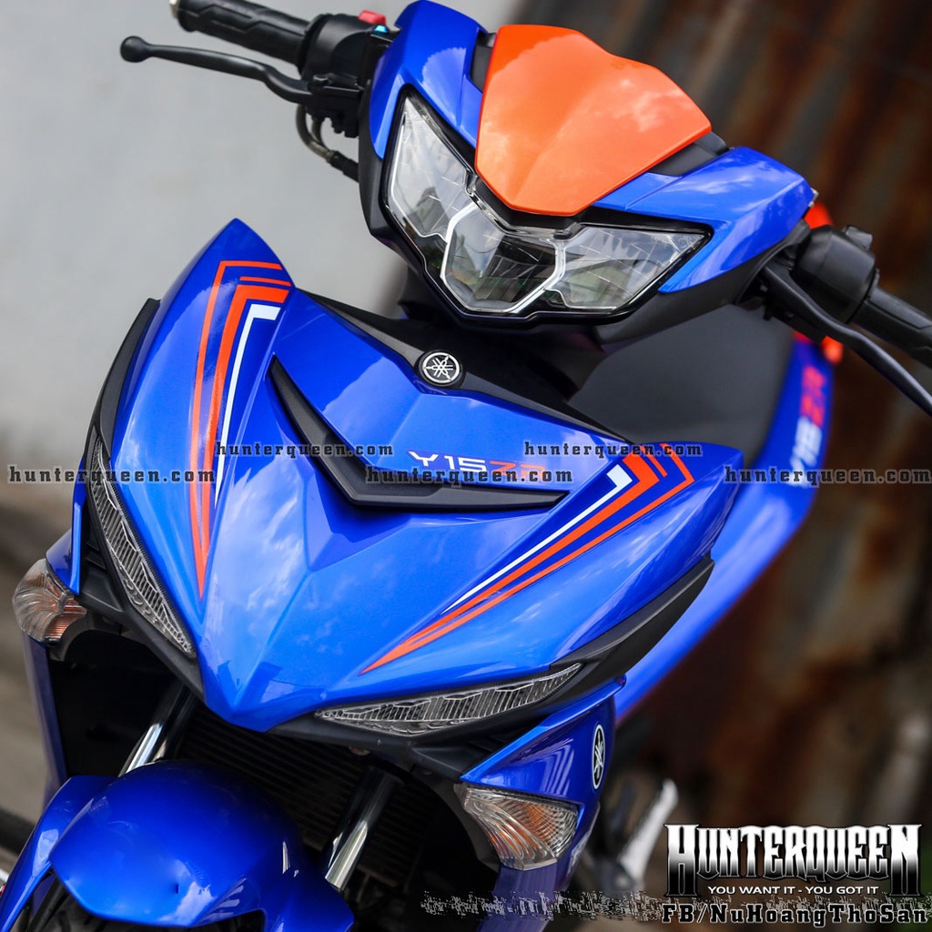 Tem ghép cao cấp trắng cam. Dán trên mọi màu xe Exciter 150, thay đổi theo yêu cầu