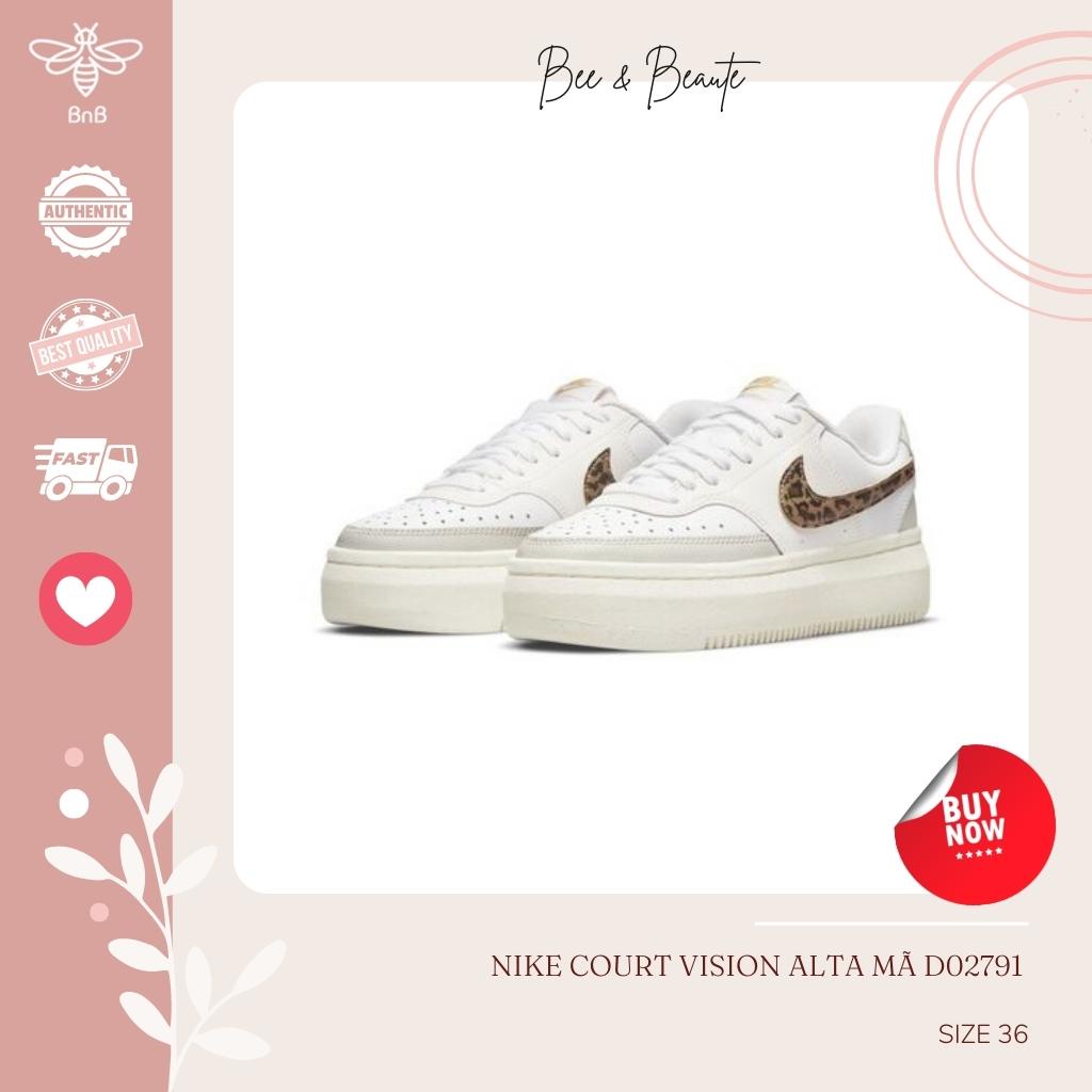 Giày Nike Court Vision Alta D02791-100, giày đế tăng chiều cao
