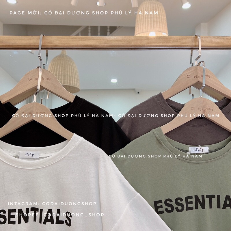 Áo phông essentials 2 cộc tay