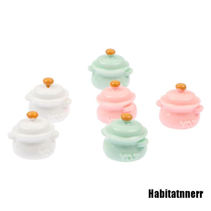 Set 2 Mô Hình Nồi Súp Mini Trang Trí Nhà Búp Bê