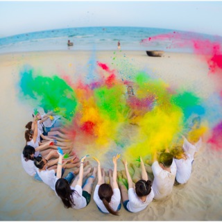 Bột màu chụp hình kỷ yếu