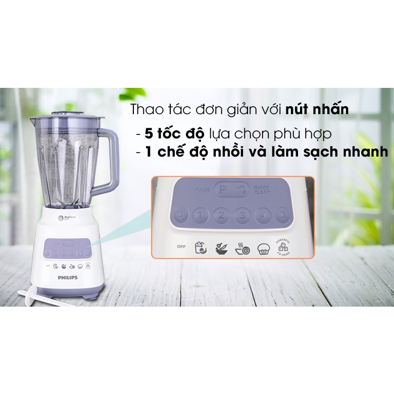 HR2221/00 - Máy xay sinh tố Philips HR2221/00 700W - Hãng chính hãng - Smart House