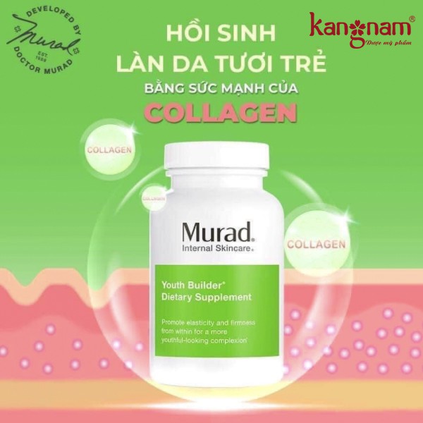 Tinh chất sản sinh collagen Murad Rapid Collagen Infusion 30ml TẶNG Viên uống Murad Youth Builder Dietary Supplement