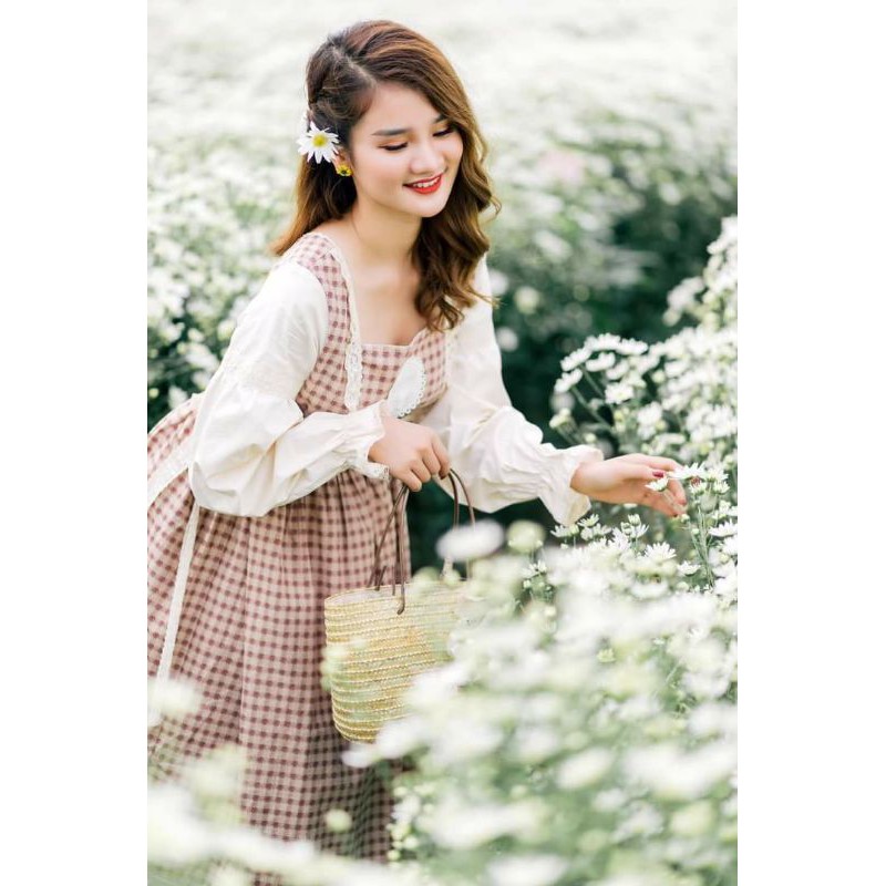 Set Váy Retro Vintage Ảnh Thật