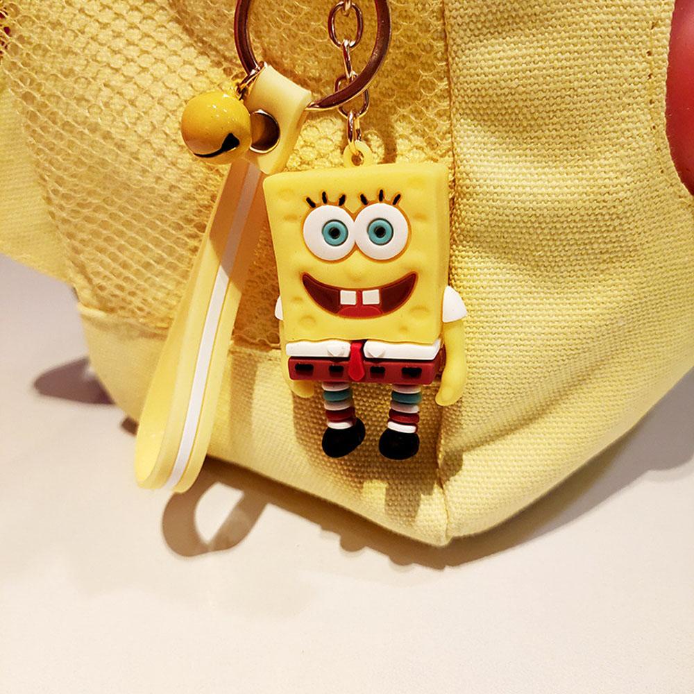 LANFY Móc Chìa Khóa Hình Hoạt Hình Sponge-Bob Dễ Thương