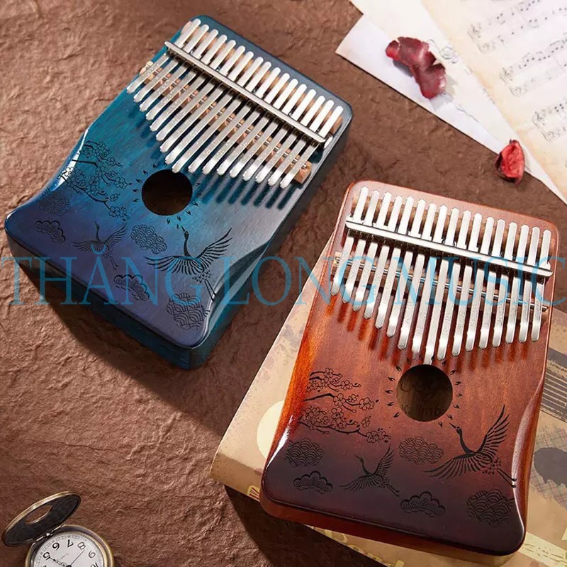 Đàn Kalimba KA02 -17 Phím Gỗ Nguyên Tấm Mahogany ( Full Phụ Kiện )