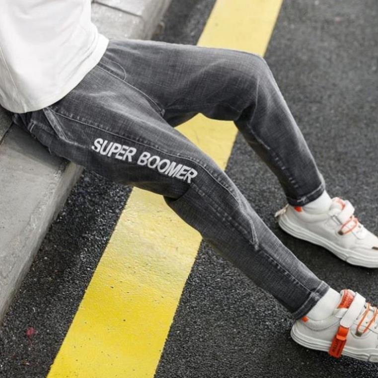 Quần áo bé trai 7 tuổi size đại ☑️ Quần jean bé lớn☑️ trang phục mùa đông