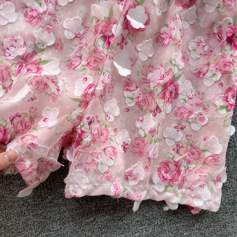 Set áo sơ mi kèm quần đùi vải thêu hoa thủ công cao cấp hàng thiết kế mẫu mới 2022