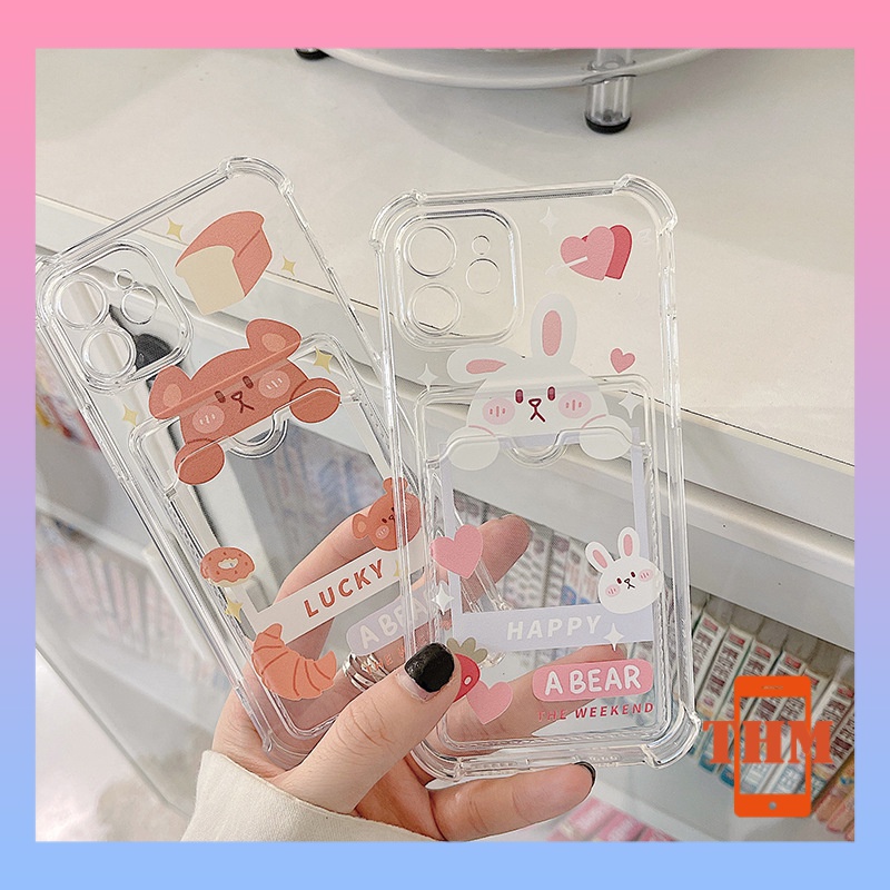 Ốp lưng iphone Điện Thoại happy a bear Cho iPhone 13/13pro/13promax 12/12pro/12promax 11/11pro/11promax X/Xs XR se2020 7/7plus 8/8plus 6S/6plus