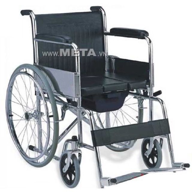Xe lăn bô vệ sinh người già