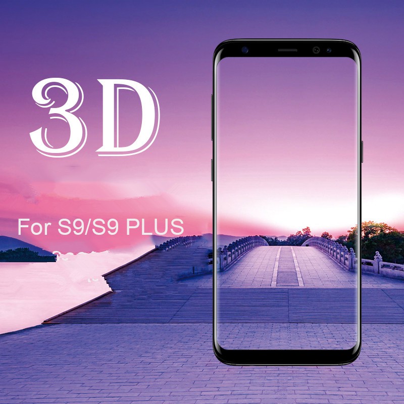 Kính dán cường lực 3D bảo vệ toàn màn hình dành cho Samsung S9/ S9 Plus kèm phụ kiện