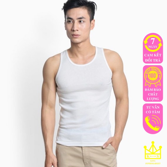 Set 5 áo cộc tay và 3 lỗ, Áo thun nam Quốc Dân