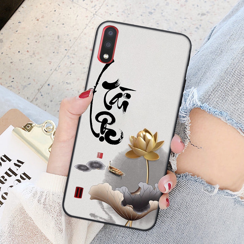 Ốp lưng Samsung Galaxy A01 in hình chữ tài chữ lộc, Cha Mẹ, bình an SIÊU ĐẸP