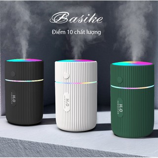 Máy phun sương phun khuếch tán tinh dầu mini tạo độ ẩm ô tô nhà ở- đèn led xoay đa sắc 220ml phun mạnh