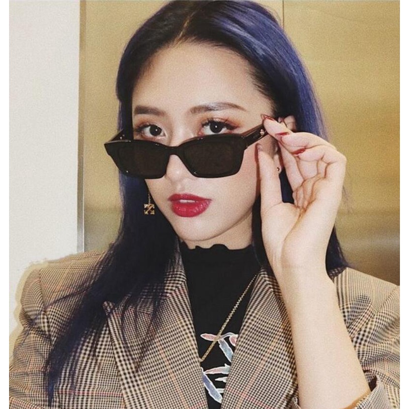 Bingo Kính Mát Gọng Chữ Nhật Phong Cách retro Thời Trang Cho Nam Nữ