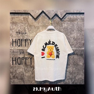 Áo thun ADLV (chính hãng) I-LOVE-BEAR BLACK-WHITE