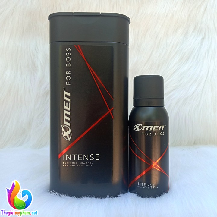 Dầu Gội Xmen For Boss Intense 380g - Tặng Xịt Xmen For Boss 40ml