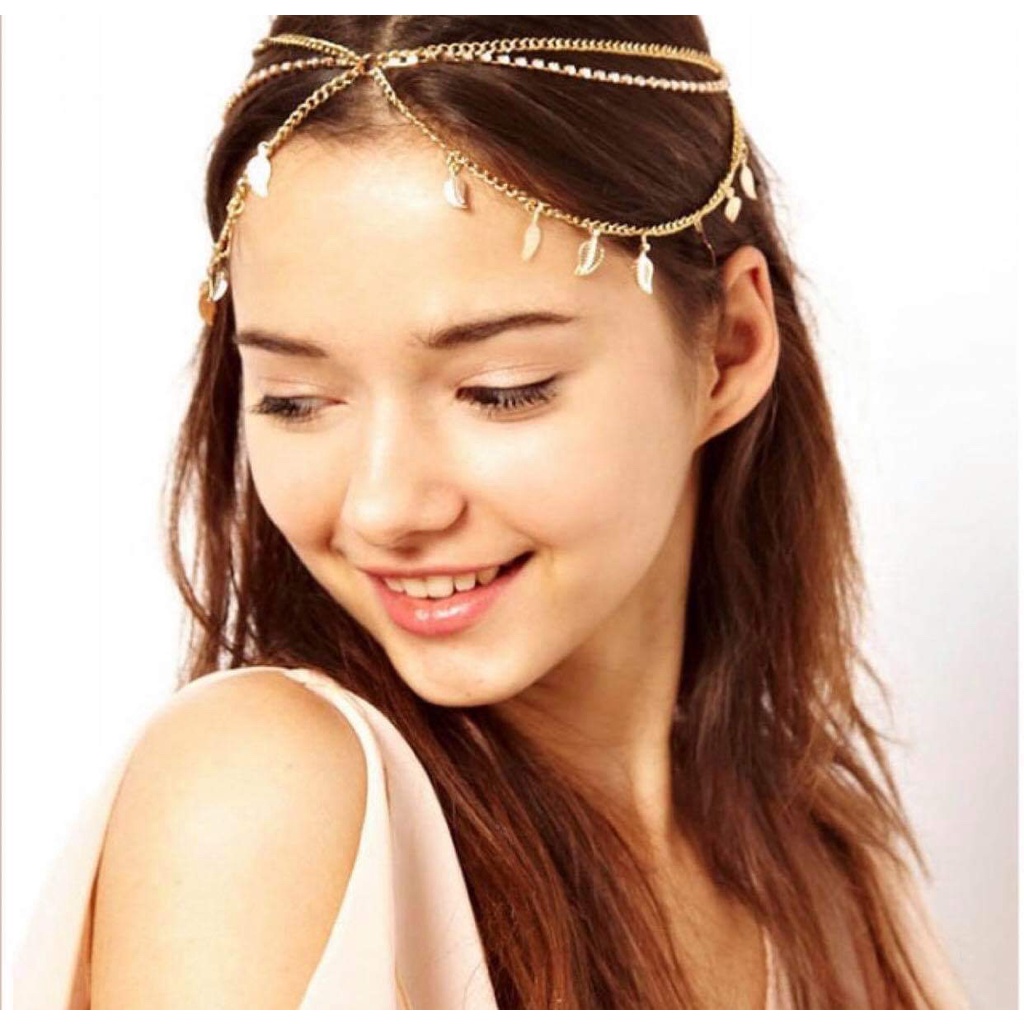Headchain vòng đội đầu boho chiếc lá nhỏ [CÓ SẴN - HOẢ TỐC]