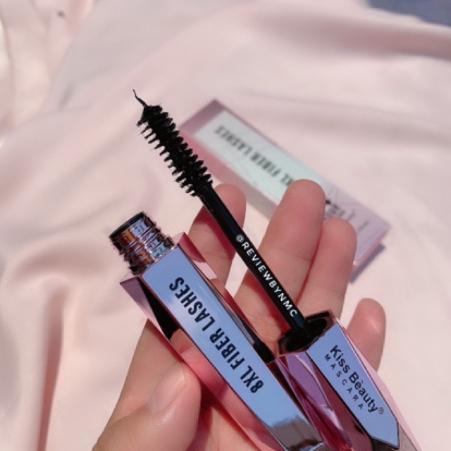 Chải Mascara vỏ hồng làm dày và dài mi của kiss beauty | BigBuy360 - bigbuy360.vn