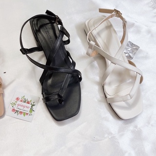 Sandal xỏ đan dây đế xịn gót 2cm