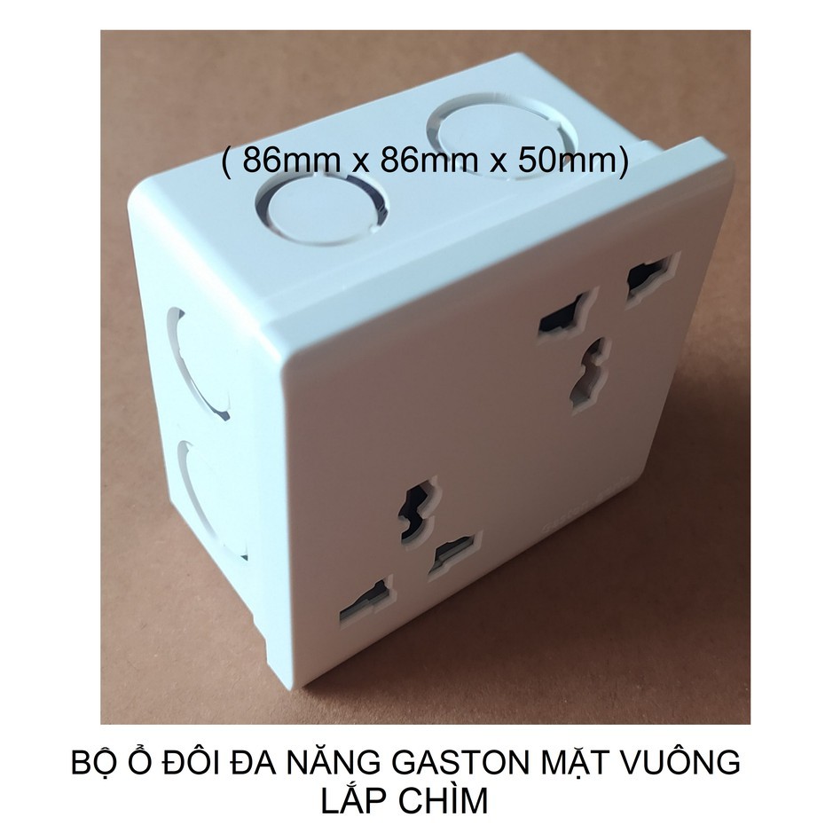 Ổ CẮM ĐÔI ĐA NĂNG VUÔNG GASTON.