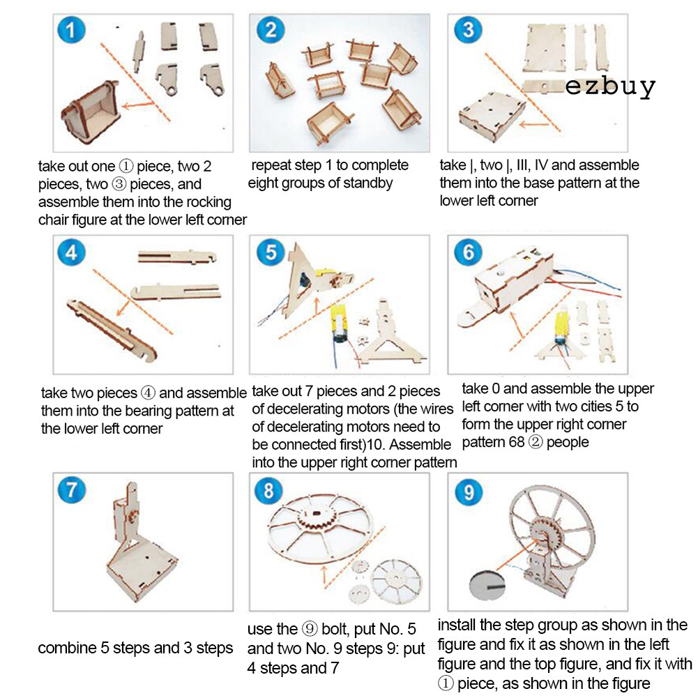 Đồ Chơi Vòng Đu Quay 3d Diy Bằng Gỗ Cho Bé