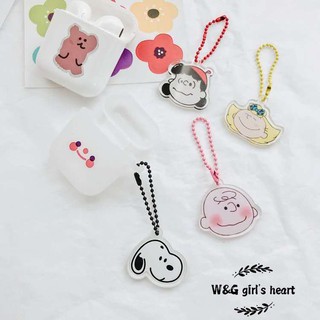<24h Lô hàng> W&G Móc khóa thiết kế hoạt hình Snoopy dễ thương