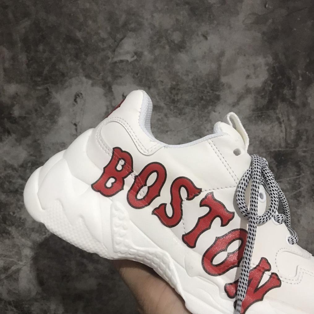 Giày MLB Boston, Giày Boston  Da Bò Cao Cấp Đế Cao Tăng Chiều Cao 4cm