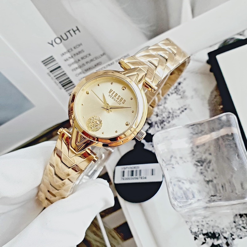 Đồng hồ nữ Versus dây thép, kích thước 30m