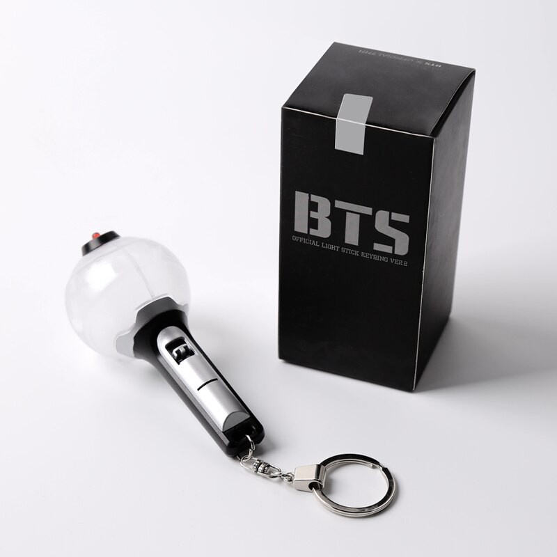 (CHÍNH HÃNG) MÓC KHOÁ ĐÈN CỔ VŨ - MINI LIGHTSTICK KEYRING BTS VER 2