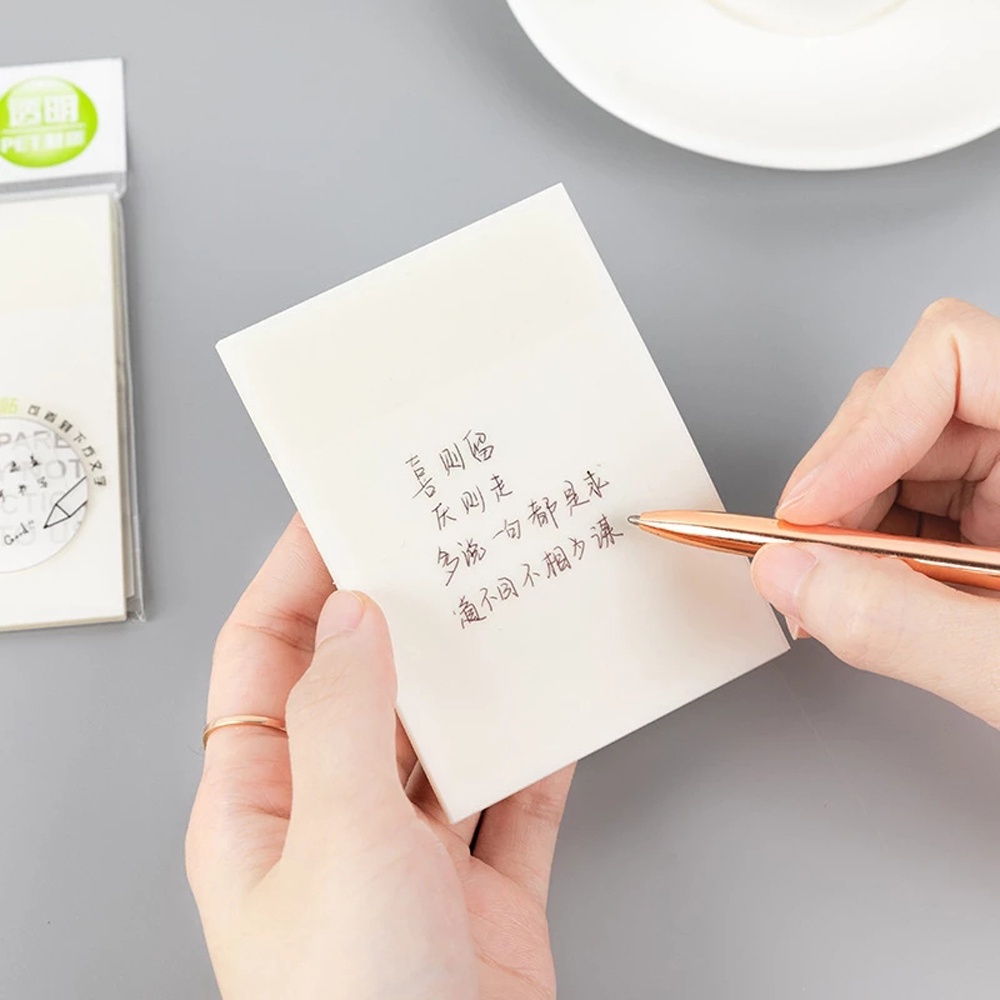 Set 50 tờ giấy ghi chú trong suốt sáng tạo