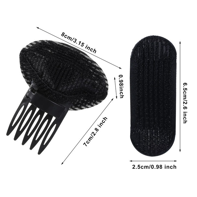 Kẹp Tóc Màu Đen Tự Nhiên Thoáng Khí Dành Cho Nữ