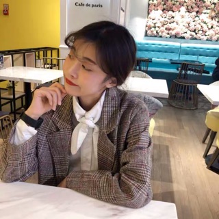[ HÀNG SẴN ] Áo blazer kẻ sọc