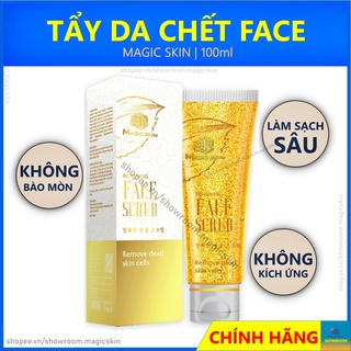 Tẩy da chết face magic skin | gel tẩy da chết dịu nhẹ cho da mặt ✔ chính hãng
