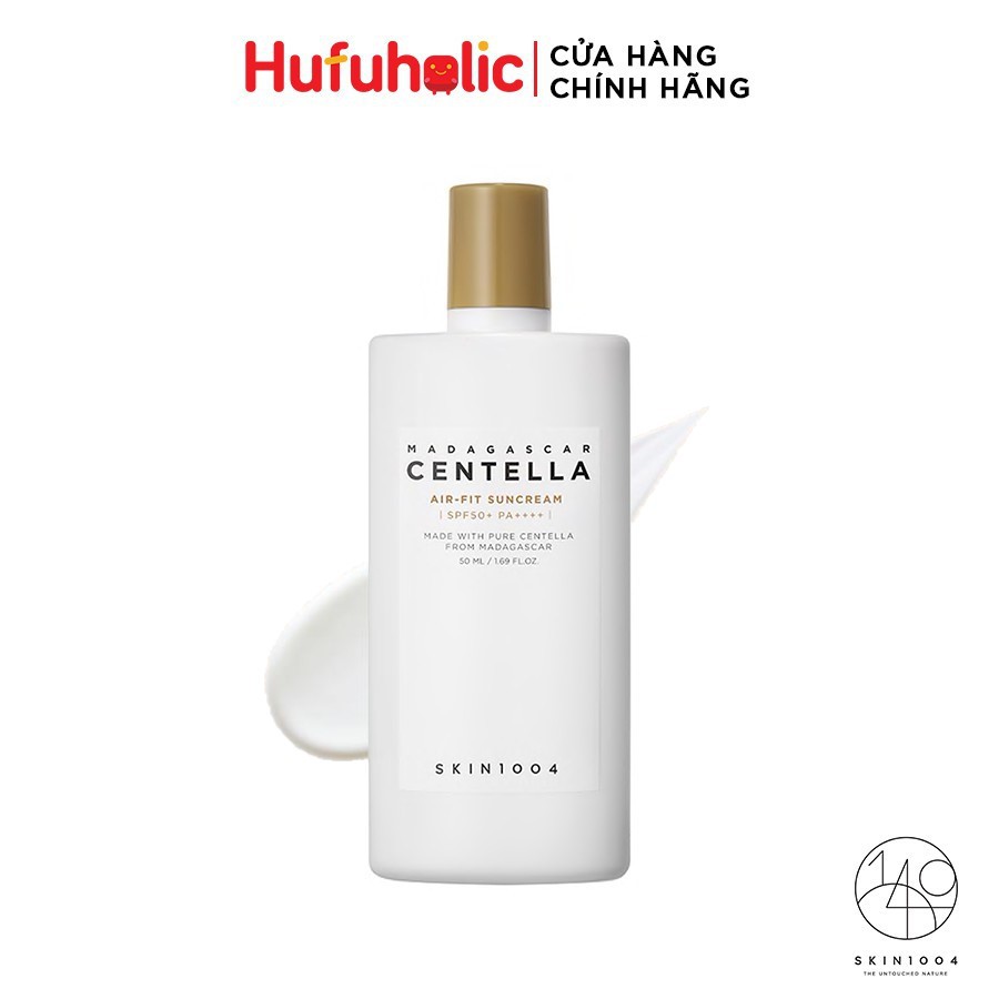 SKIN1004 – Kem chống nắng vật lí nâng tông tự nhiên Madagascar Centella Air-fit Suncream SPF50+ PA++++ SKIN04