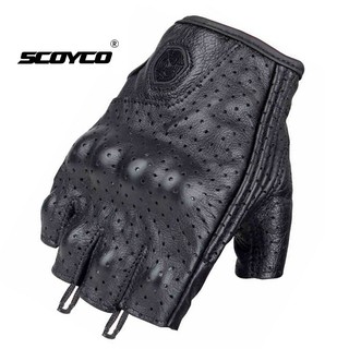 Găng tay scoyco da chính hãng mc43 black