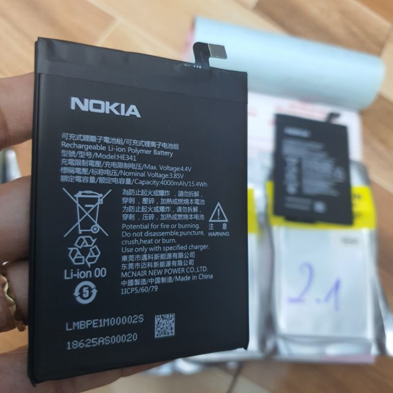 Pin nokia 2.1 he341 ta 1080 BAO TEST ĐỔI TRẢ