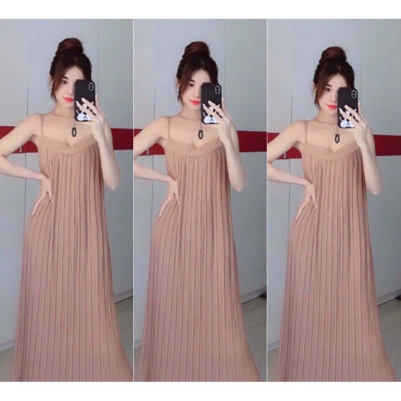 Váy suông dập ly