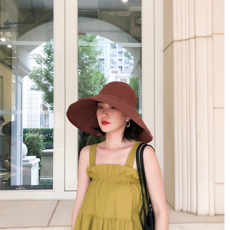 Nón Bucket Nữ / Nón Rộng Vành Nữ / Nón Tai Bèo Vành Rộng 15CM Chống Tia UV Thời Trang Mùa Hè Cho Nữ