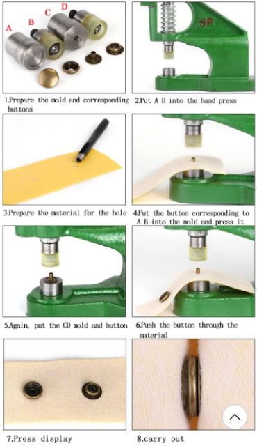 Khuôn - cối đóng nút (dùng máy cơ- máy đóng tay)