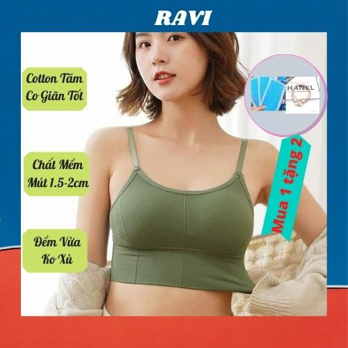 Áo Bra Đa Năng Áo Tập Yoga Thun Chiết Gân Siêu Chất Cotton 100% Co Giãn Thấm Mồ Hôi Tốt