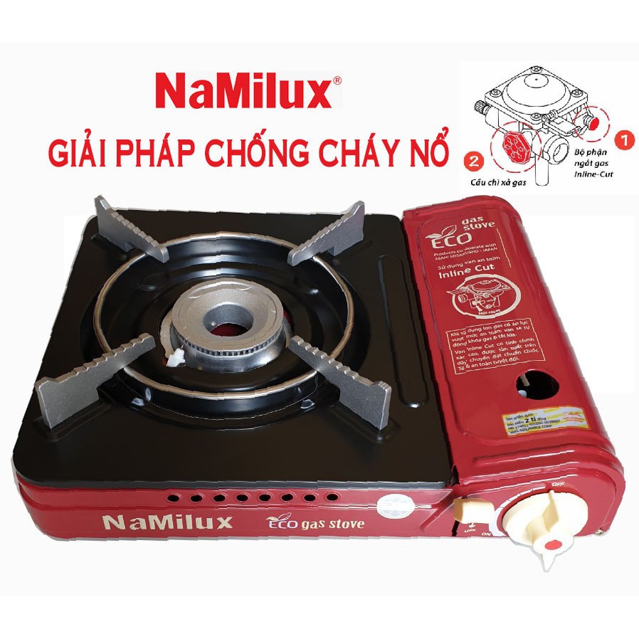 Bếp Ga Mini Cao Cấp NaMilux PL-1911PF - Ngắt ga tự động, đảm bảo an toàn cho người sử dụng