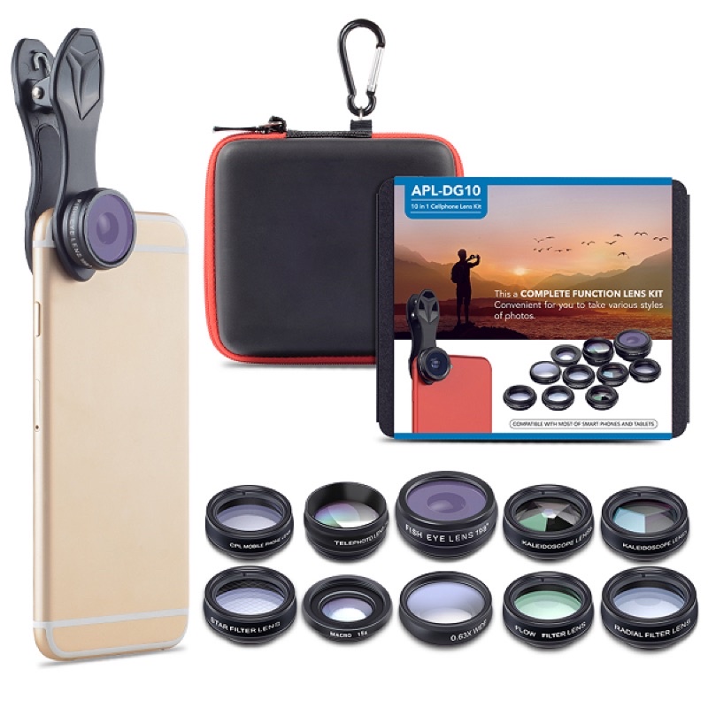 Bộ Lens Ống Kính Chụp Ảnh 10 Trong 1 Cho Điện Thoại Thông Minh
