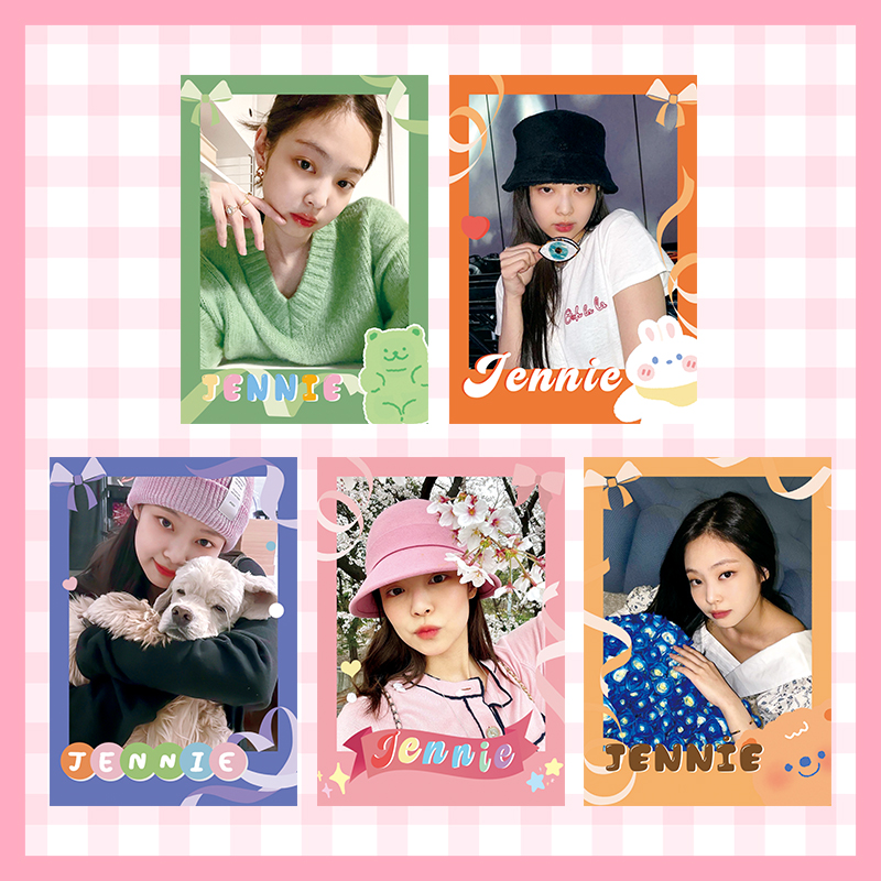 Thẻ ảnh polaroid chủ đề thành viên nhóm nhạc Blackpink