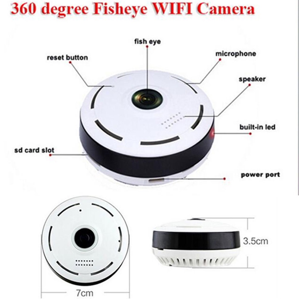 Bảo Hành 1 Năm Camera không dây IP kết nối Wifi xem trực tiếp trên điện thoại, camera ốp trần nhập khẩu cao cấp