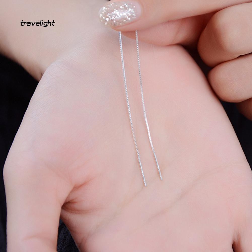 1 Khuyên Tai Dây Xích Dáng Dài Thời Trang Cho Nữ