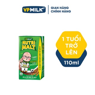 Sữa Ca Cao Mầm Lúa Mạch Đen – VPMilk Nutrimalt Hộp 110ml (Thùng 48 Hộp)