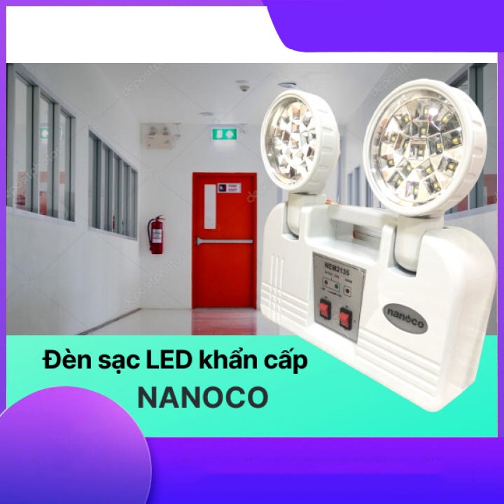 [CHÍNH HÃNG] Đèn sạc LED khẩn cấp 3.5W Nanoco - NEM2135