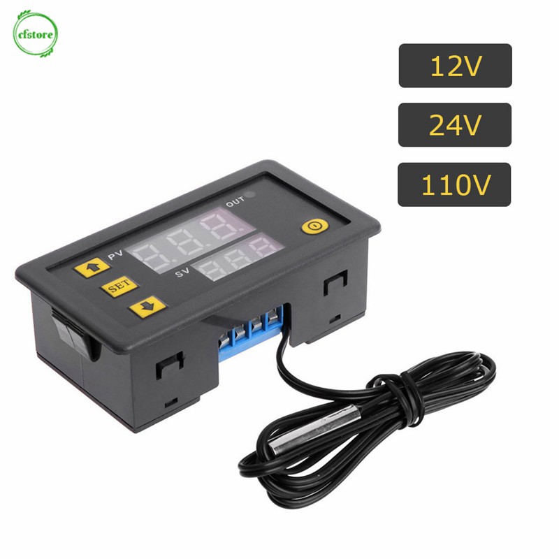 Bộ Điều Khiển Nhiệt Độ Có Màn Hình Led Cảm Ứng Cf W3230 Dc 12v 24v 110v-220v Ac