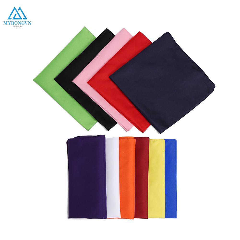 Khăn vuông choàng cổ màu trơn đa năng cho nam nữ hoạt động thể thao ngoài trời